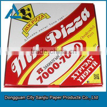 dongguan manufacturer offset printing pizza box price frozen pizza box