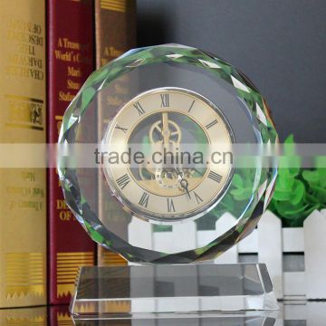 2015 new high quality wedding favor crystal clock