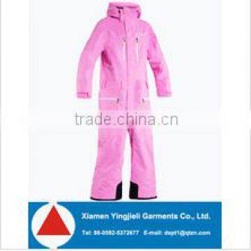 2014 Pink One Piece Ski Suit adults Professional Speed skate suit sportswear