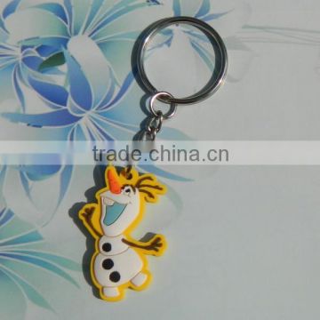 New 2016 cheap custom cartoon silicone rubber keychains