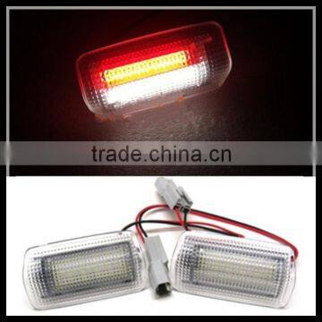 LED Courtesy Door light for LEXUS IS250 ISF RX330 RX350 L S460 LS600 LS430 Xenon White LED welcome courtesy lamps red flash