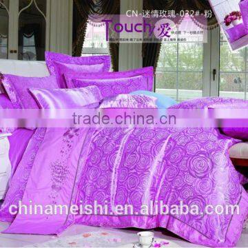 Fashion and elegant best home textile rayon silk bedding set