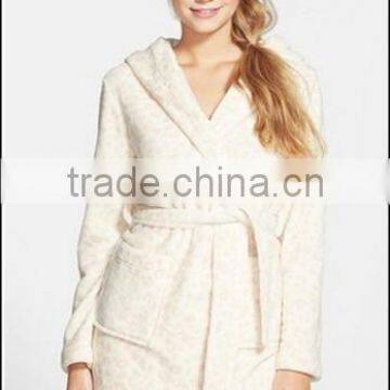 Girls Coral Fleece Bathrobe With Animal Hood photo-3