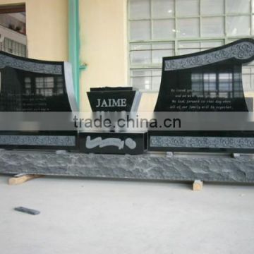 Chinese marble and granite heart shaped tombstone, granite tombstone