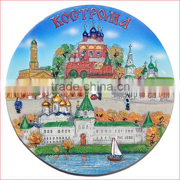 ceramic decorative souvenir hangpaint 3D Russia Plate