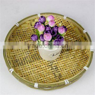 Round shape bamboo basket for filtering tiny things