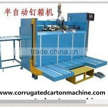 JL-1 high speed paperboard semi-auto stitching machine/corrugated cardboard stitcher/carton box forming machine