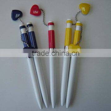 promotion advertising heart ball pen with magnet