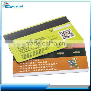 Factory direct printed iso 14443 S70 chip cards mini blank magnetic stripe smart card with qr code printing