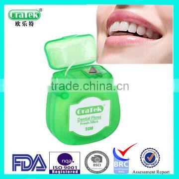 oral care dental flosser with nylon thread 50m