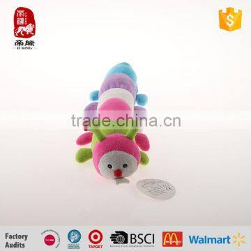 China manufacture baby education toy plush caterpillar toys