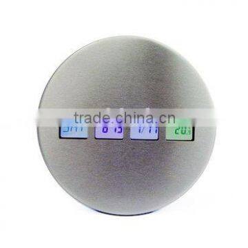 digital metal wall clock