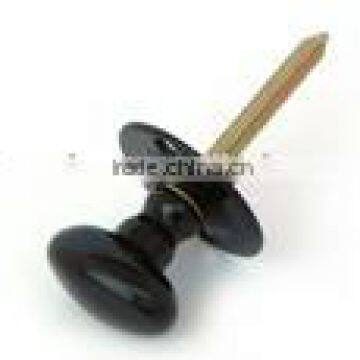 Brass oval cabinet knob