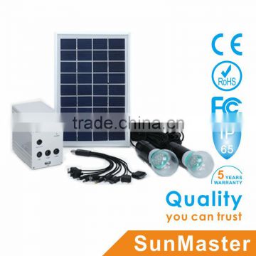 Complete Solar Kit With Solar Panel Battery Led Bulb