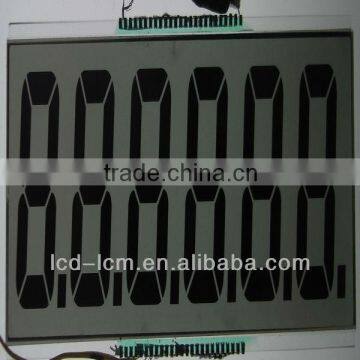 custom 7 digit tn segment lcd display