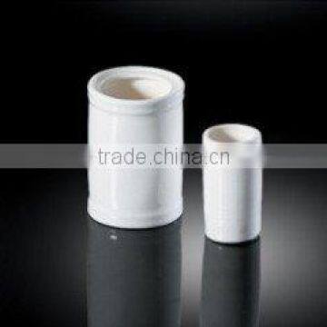 H5650 glossy glaze cylinder white porcelain toothpick guangdong