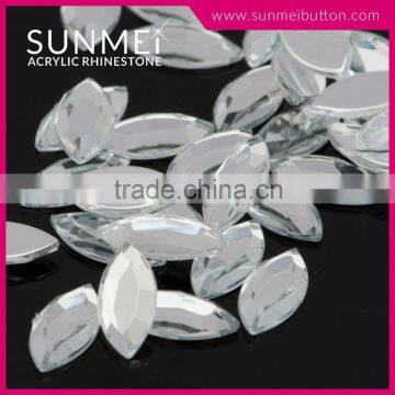 Fashion Accessory Navette Crystal Acrylic Plastic Rhinestone