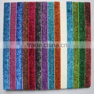 FOE Elastic Wholesale for baby ,5-8 ''sparkle elastic FOE velvet type of glitter,foe hair headbands