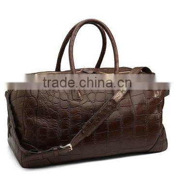 Faux Crocodile leather Weekender bag