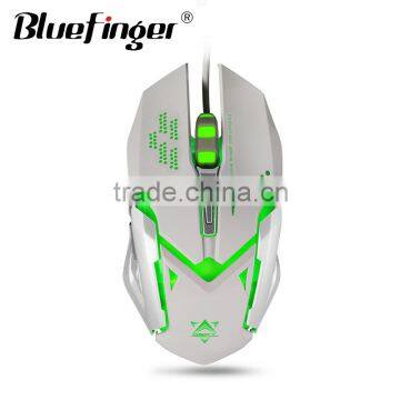 6 Keys Cool colorful backlit color USB wired gaming mouse