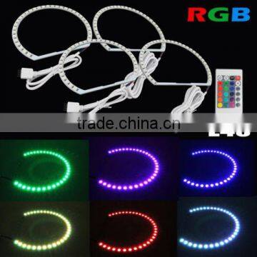 Multi-Color RGB LED Angel Eye Halo Rings E39 E46 3 5 7 Series Headlight