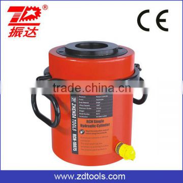 Single acting hollow plunger hydraulic ram