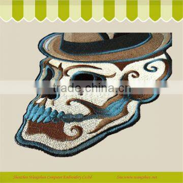 Customized Skull Series Embroidery Wappen Stick-On Clothing