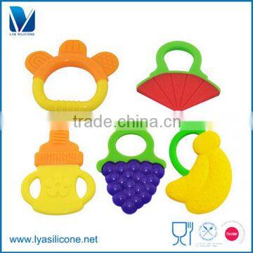 OEM FDA Approved Fruit Shape Baby Toy Teether