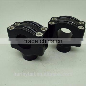 Black Universal 7/8" 22mm Fit For Motorcycle Bike Handlebar Riser Clamp Taper