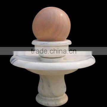 Nature marble stone ball Chinese stone carving sphere