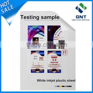 a4 0.18mm thinner super white inkjet printable pvc plastic sheet