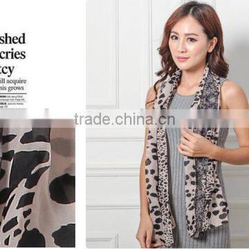 Leapord Scarf/2015 Chiffon Cheap Scarf/latest Fashion Scarf