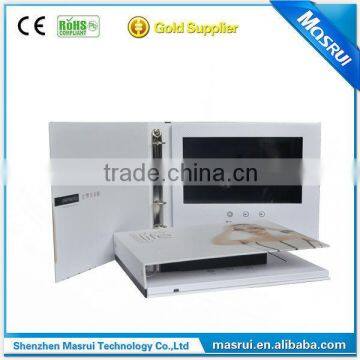 Special Ring Binder Design 10.1 Inch Invitaion LCD Video Card OEM photo-2