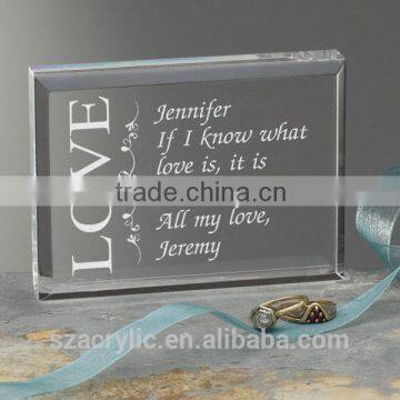 fancy acrylic wedding invitation card