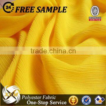 Latest trendy design crinkle chiffon fabric