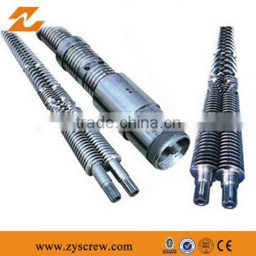 WPC screw and barrel for plastic extruder machine and high quility/conical twin screw and barrel for extruder/PVC foaming/PVC