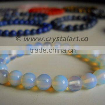 Moonstone Plane Beads Bracelets