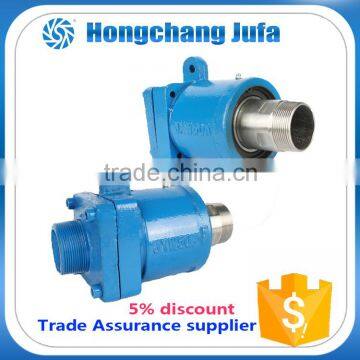 Corrosion resistant 40A stainless steel flange end hydraulic swivels.