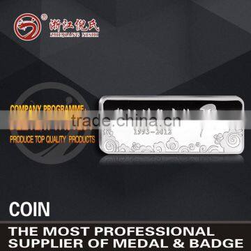 Manufactory production gold metal souvenir gold silver bullion bar
