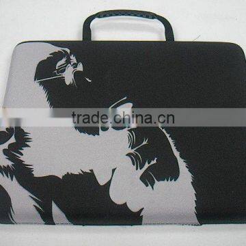 (GC)--Fashion preserve white logo carrying hard eva Foam Laptop Sleeve