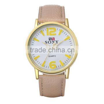 New leather fashion lady watch strap watches