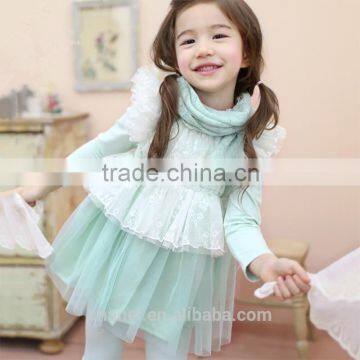 new arrival girls cotton long sleeve princess dress casual cotton dress