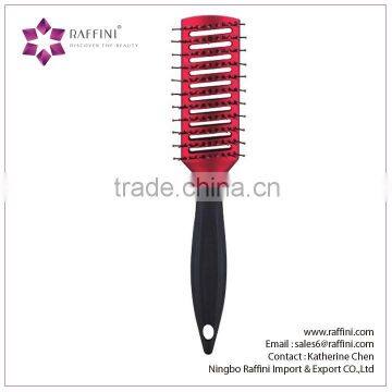 Raffini New Patterned Direct sales Plastic rubber coating Vent hair brush