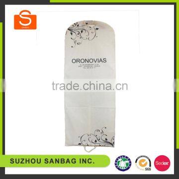 Convenient white garment bag,cheap non woven foldable garment bag