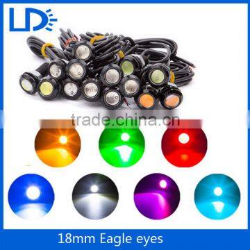 Wholesale colorful 12v 3w waterproof led tail lamp 18mm eagle eyes auto lamps