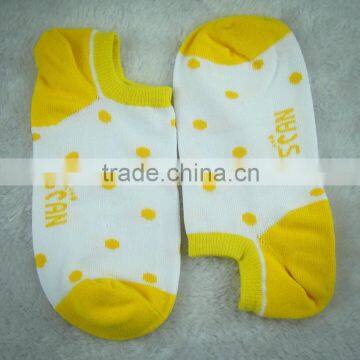Factory Custom High Quality Cute Children Ankle Socks, Yellow Color Drop photo-2
