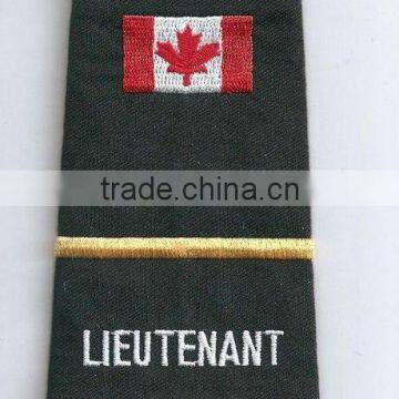 Military Epaulettes Shoulder Embroidery Patches/Badges