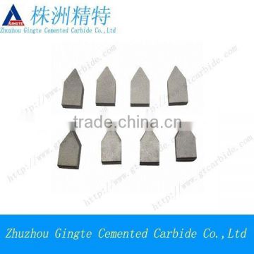 carbide cutting tips brazed onto turning tools