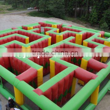 12x10meter Inflatable Maze for kids,PVC laser tag maze play indoor