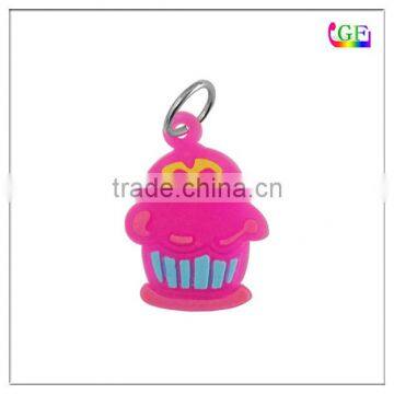 Soft Pvc shoe rubber button charm